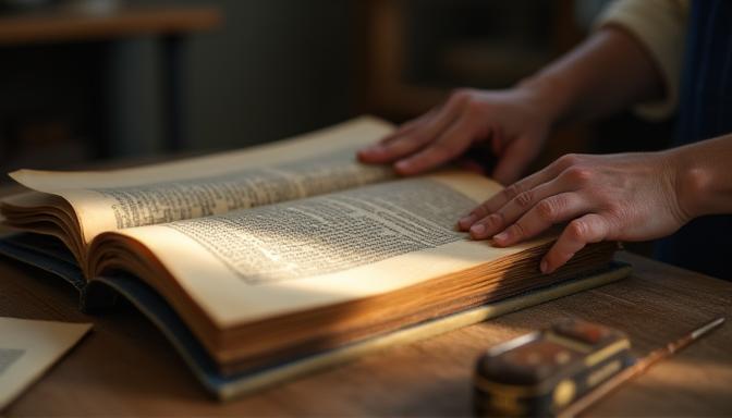 Restorasyon sırasında nadir el yazması